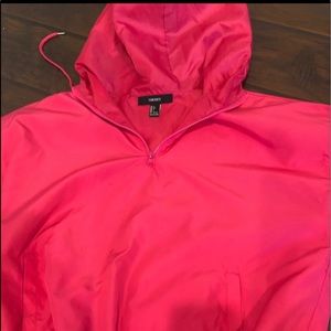 PINK WINDBREAKER HOODIE FROM FOREVER 21